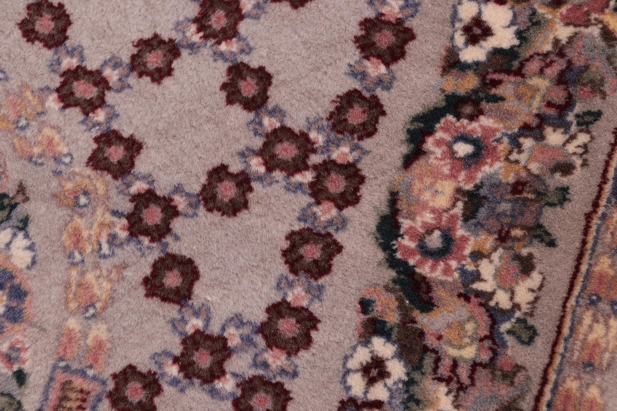 handmade Traditional  Gray Blue Hand Knotted RECTANGLE 100% WOOL area rug 3x4