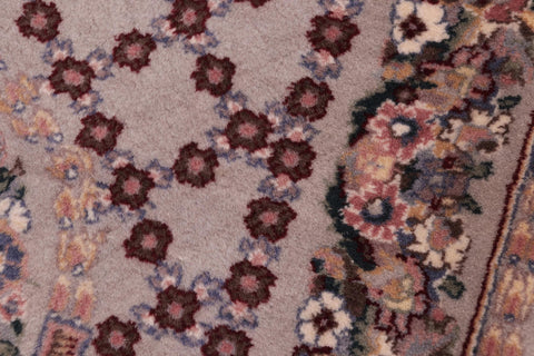 handmade Traditional  Gray Blue Hand Knotted RECTANGLE 100% WOOL area rug 3x4