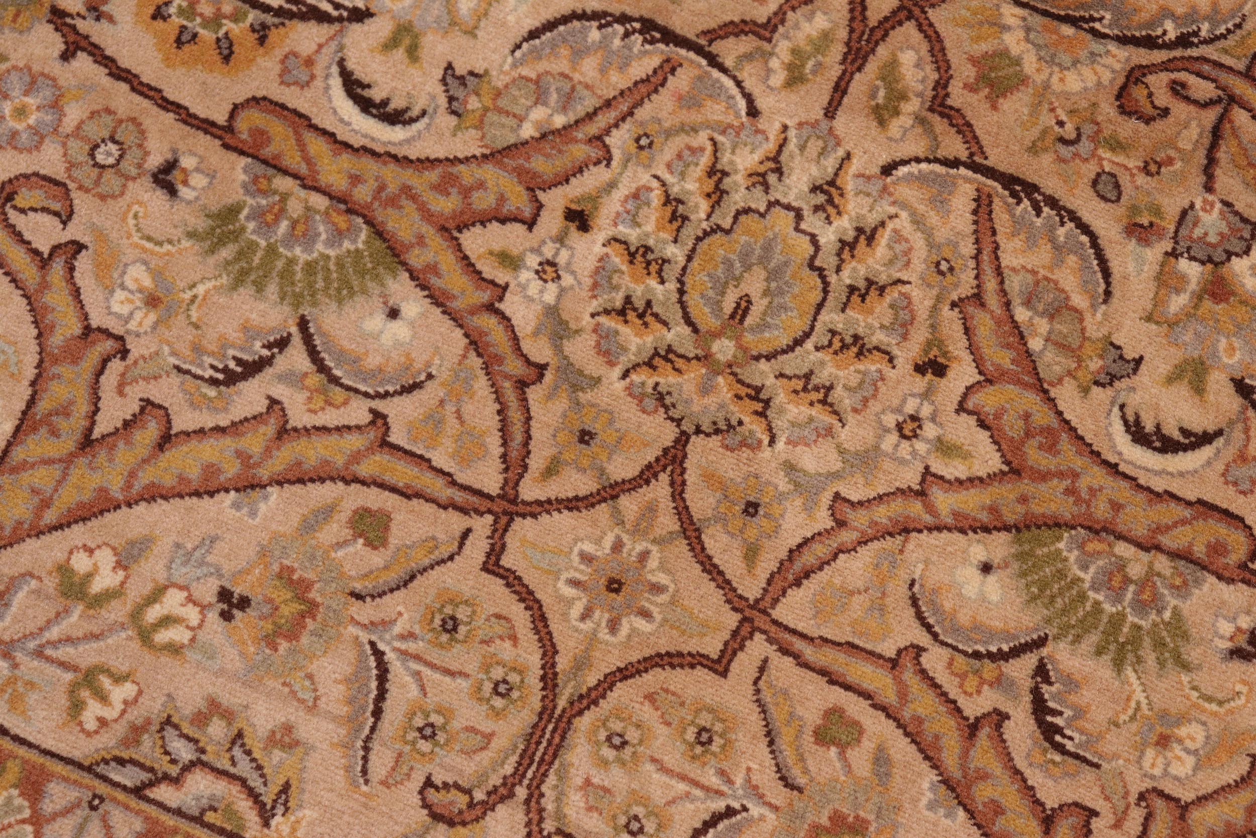 handmade Transitional Persian Taupe Brown Hand Knotted RECTANGLE 100% WOOL area rug 8x10