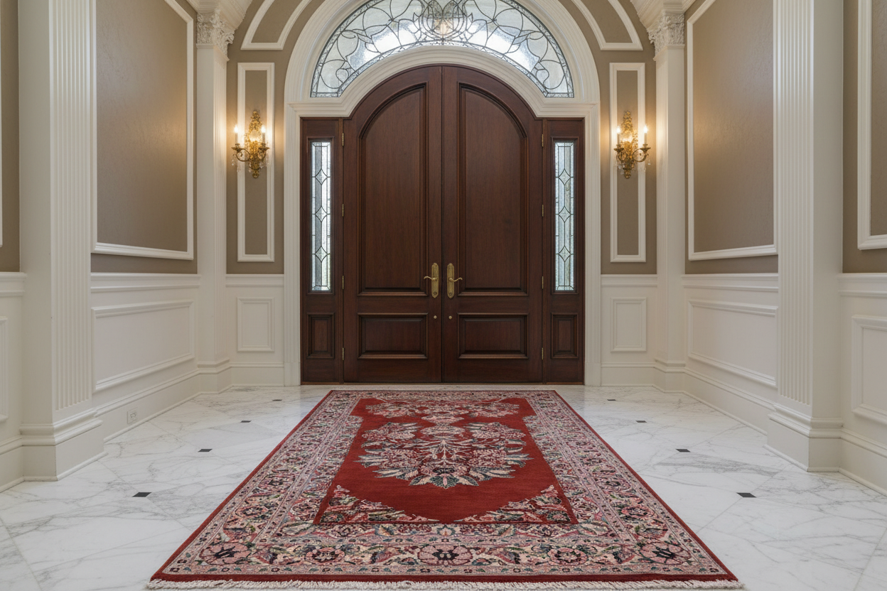 handmade Traditional Persian Rust Beige Hand Knotted RECTANGLE 100% WOOL area rug 3x5