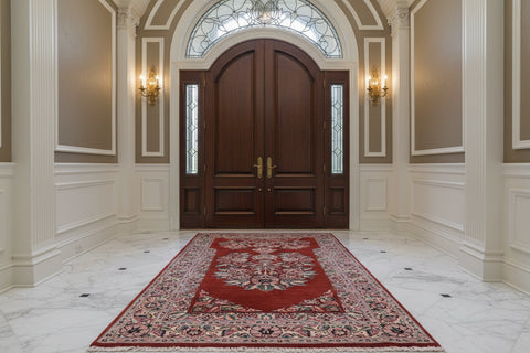 handmade Traditional Persian Rust Beige Hand Knotted RECTANGLE 100% WOOL area rug 3x5