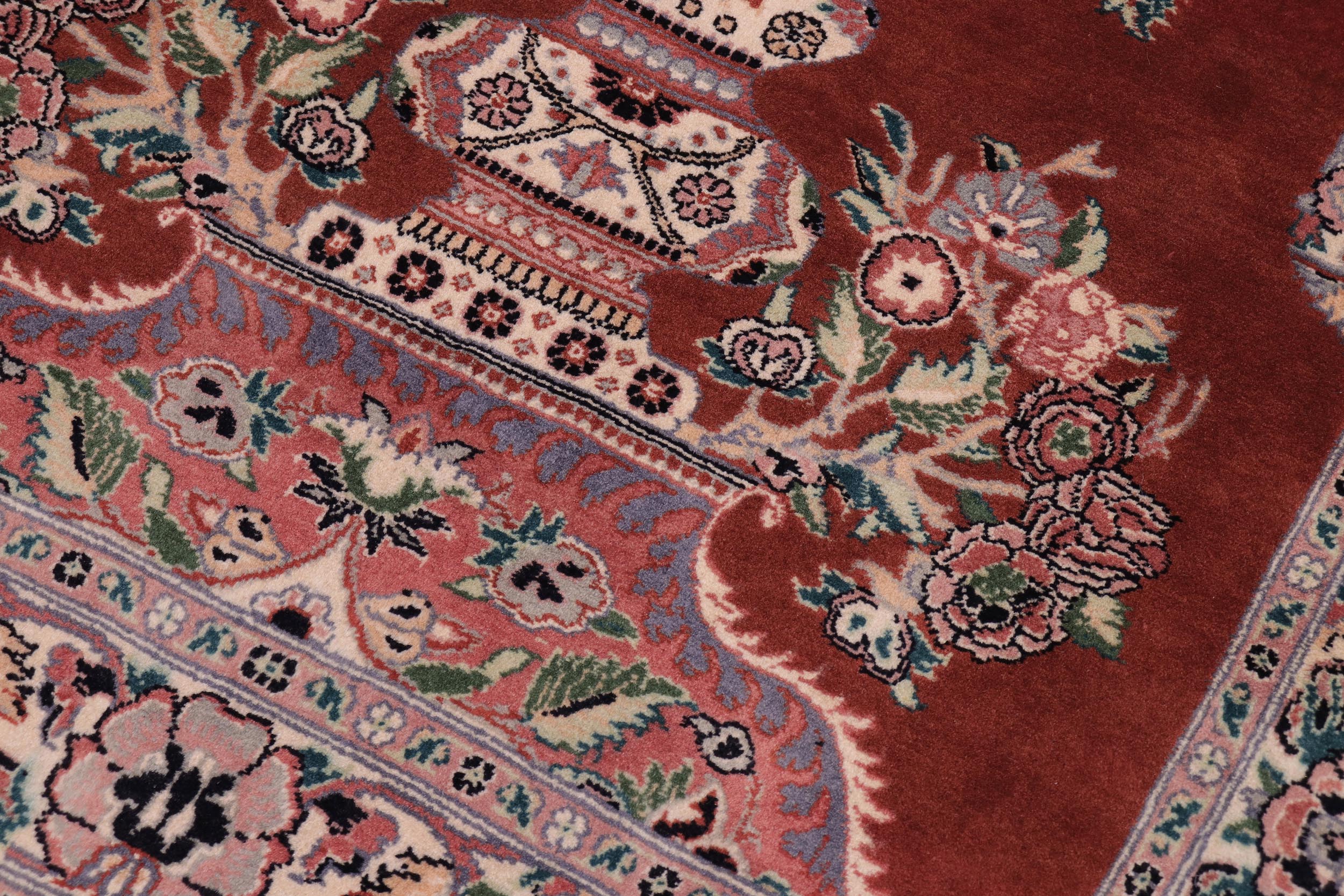 handmade Traditional Persian Rust Beige Hand Knotted RECTANGLE 100% WOOL area rug 3x5