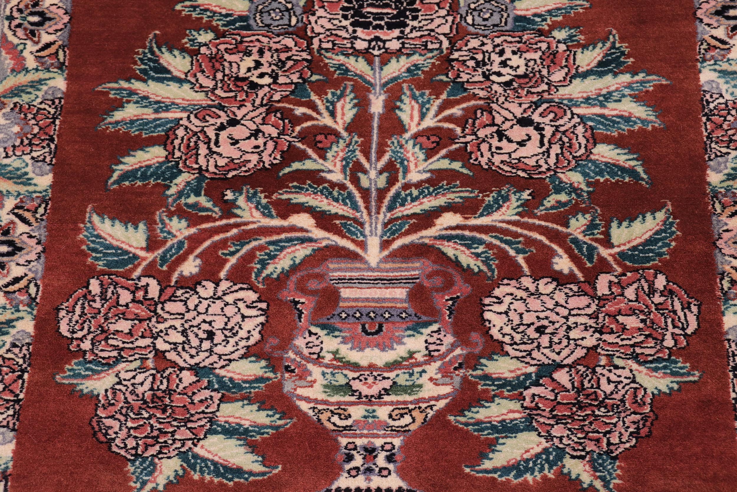 handmade Traditional Persian Rust Beige Hand Knotted RECTANGLE 100% WOOL area rug 3x5