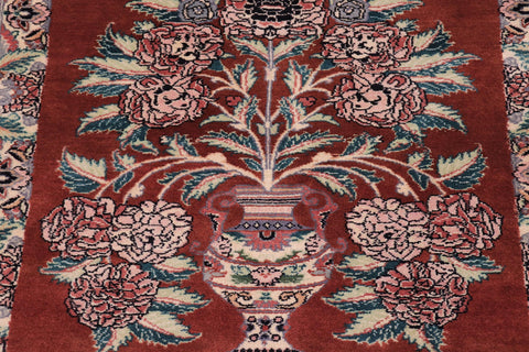 handmade Traditional Persian Rust Beige Hand Knotted RECTANGLE 100% WOOL area rug 3x5