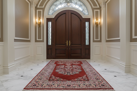 handmade Traditional Persian Rust Beige Hand Knotted RECTANGLE 100% WOOL area rug 3x5