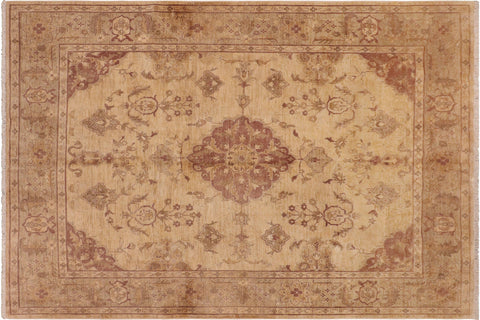 handmade Traditional Kafkaz Tan Gray Hand Knotted RECTANGLE 100% WOOL area rug 8' x 10'
