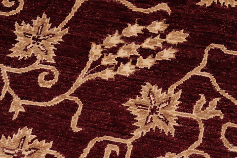 handmade Modern Kafkaz Red Tan Hand Knotted RECTANGLE 100% WOOL area rug 8' x 11'