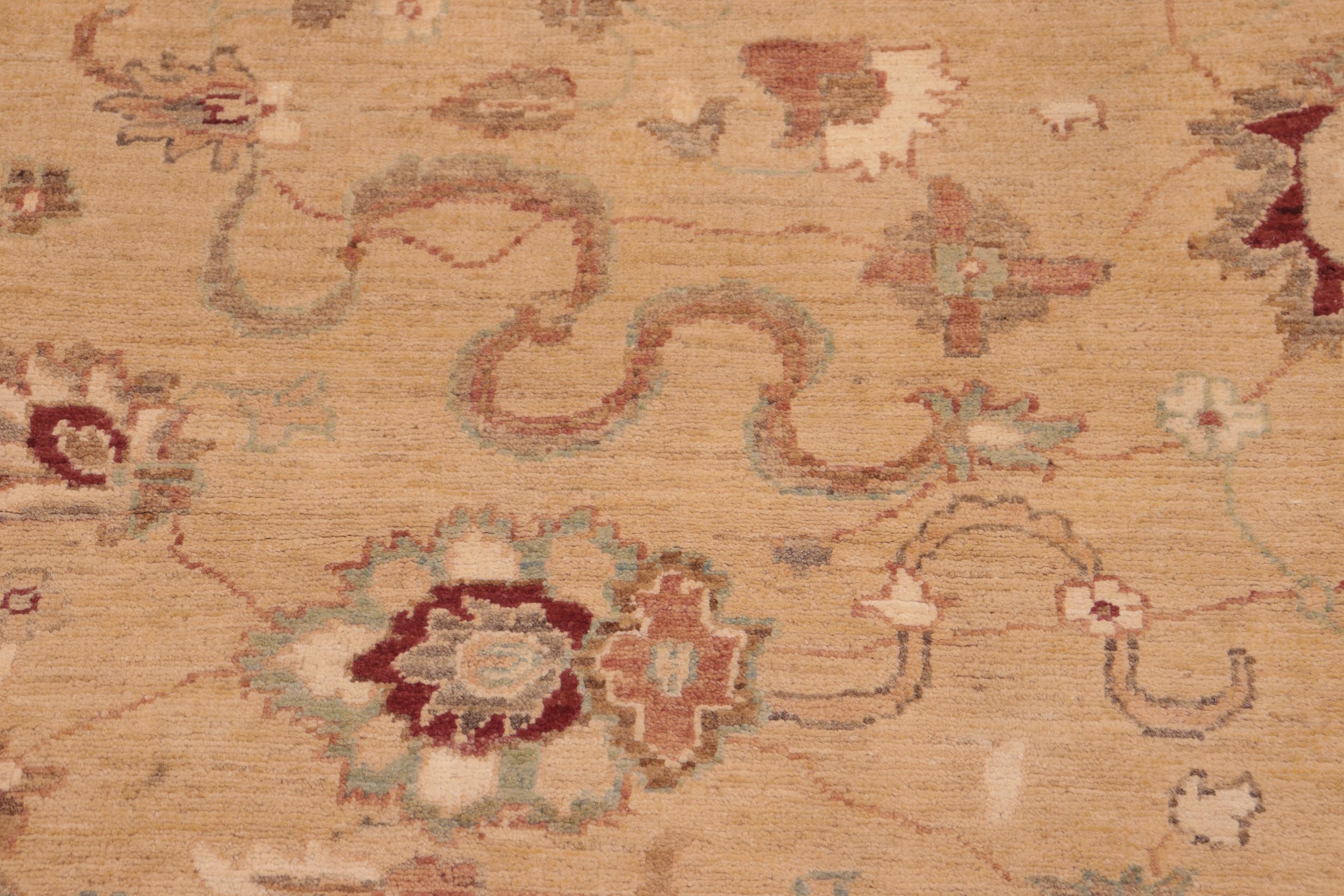 handmade Traditional Kafkaz Beige Burgundy Hand Knotted RECTANGLE 100% WOOL area rug 8x10