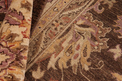 handmade Traditional Kafkaz Brown Beige Hand Knotted RECTANGLE 100% WOOL area rug 8X10