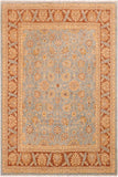 handmade Traditional Kafkaz Lt. Blue Lt. Brown Hand Knotted RECTANGLE 100% WOOL area rug 8 x 10