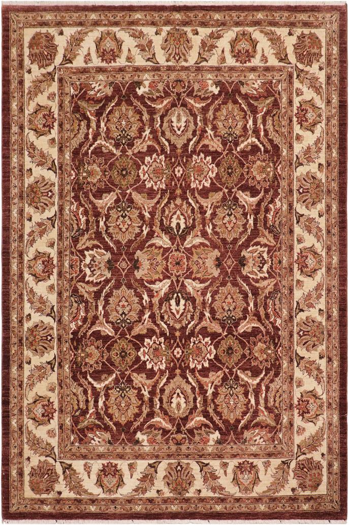 handmade Traditional Kafkaz Brown Ivory Hand Knotted RECTANGLE 100% WOOL area rug 8X10