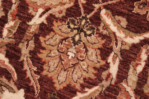 handmade Traditional Kafkaz Brown Ivory Hand Knotted RECTANGLE 100% WOOL area rug 8x10