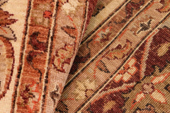 handmade Traditional Kafkaz Brown Ivory Hand Knotted RECTANGLE 100% WOOL area rug 8X10