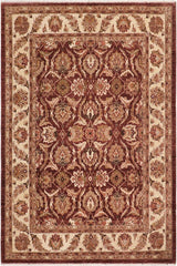 handmade Traditional Kafkaz Brown Ivory Hand Knotted RECTANGLE 100% WOOL area rug 8X10