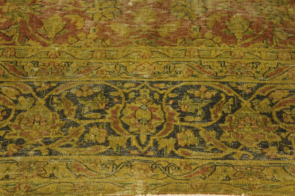 handmade Vintage Vintage Rust Blue Hand Knotted RECTANGLE 100% WOOL area rug 10x13