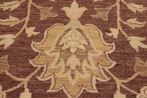 handmade Traditional Kafkaz Brown Tan Hand Knotted RECTANGLE 100% WOOL area rug 10x14