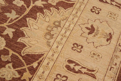 handmade Traditional Kafkaz Brown Tan Hand Knotted RECTANGLE 100% WOOL area rug 10X14