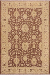 handmade Traditional Kafkaz Brown Tan Hand Knotted RECTANGLE 100% WOOL area rug 10X14
