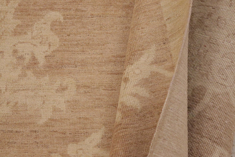handmade Modern Kafkaz Lt. Brown Beige Hand Knotted RECTANGLE 100% WOOL area rug 9' x 11'