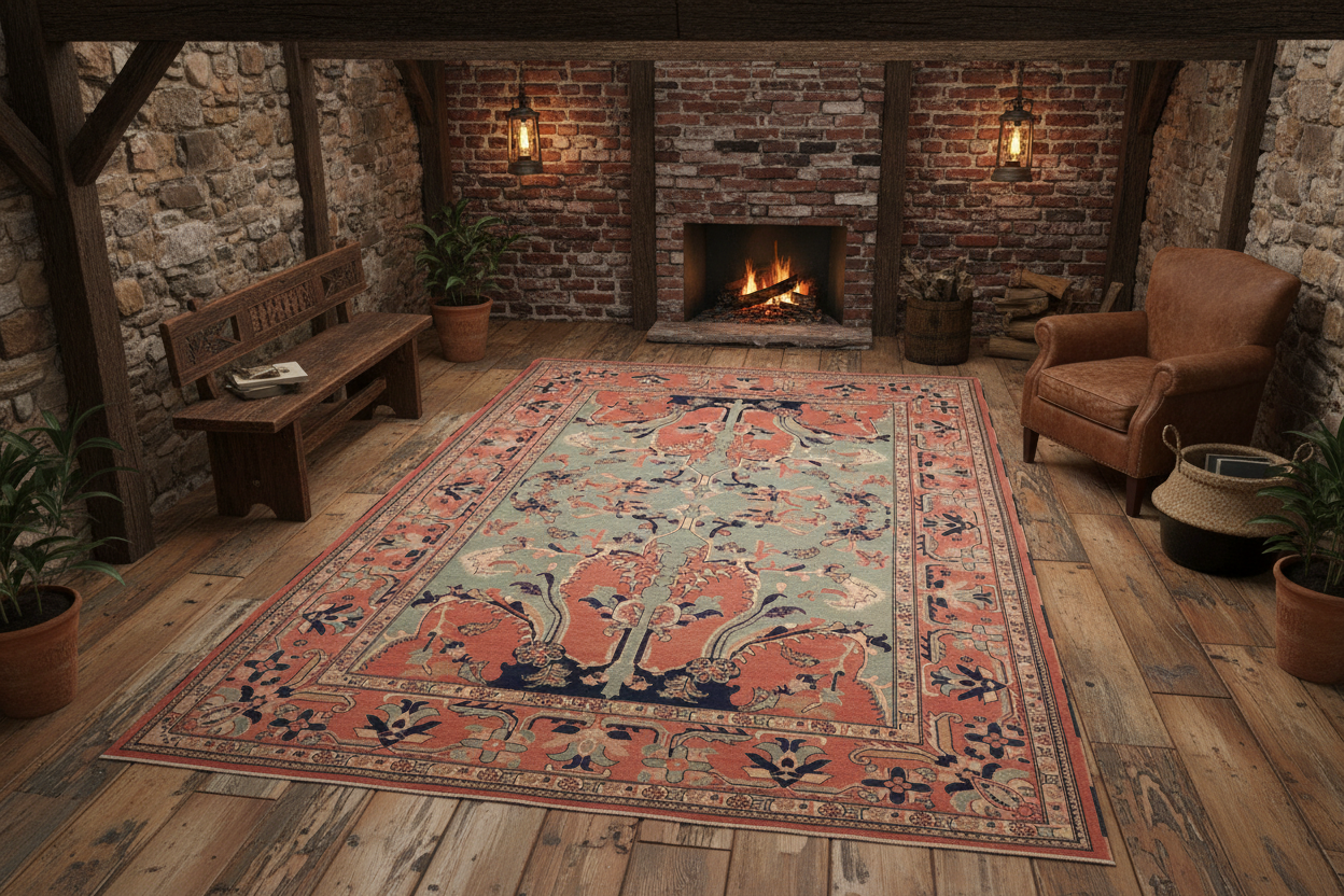 handmade Traditional Kafkaz Peach Peach Hand Knotted RECTANGLE 100% WOOL area rug 9x12