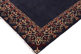 handmade Modern Kafkaz Blue Red Hand Knotted RECTANGLE 100% WOOL area rug 9 x 12