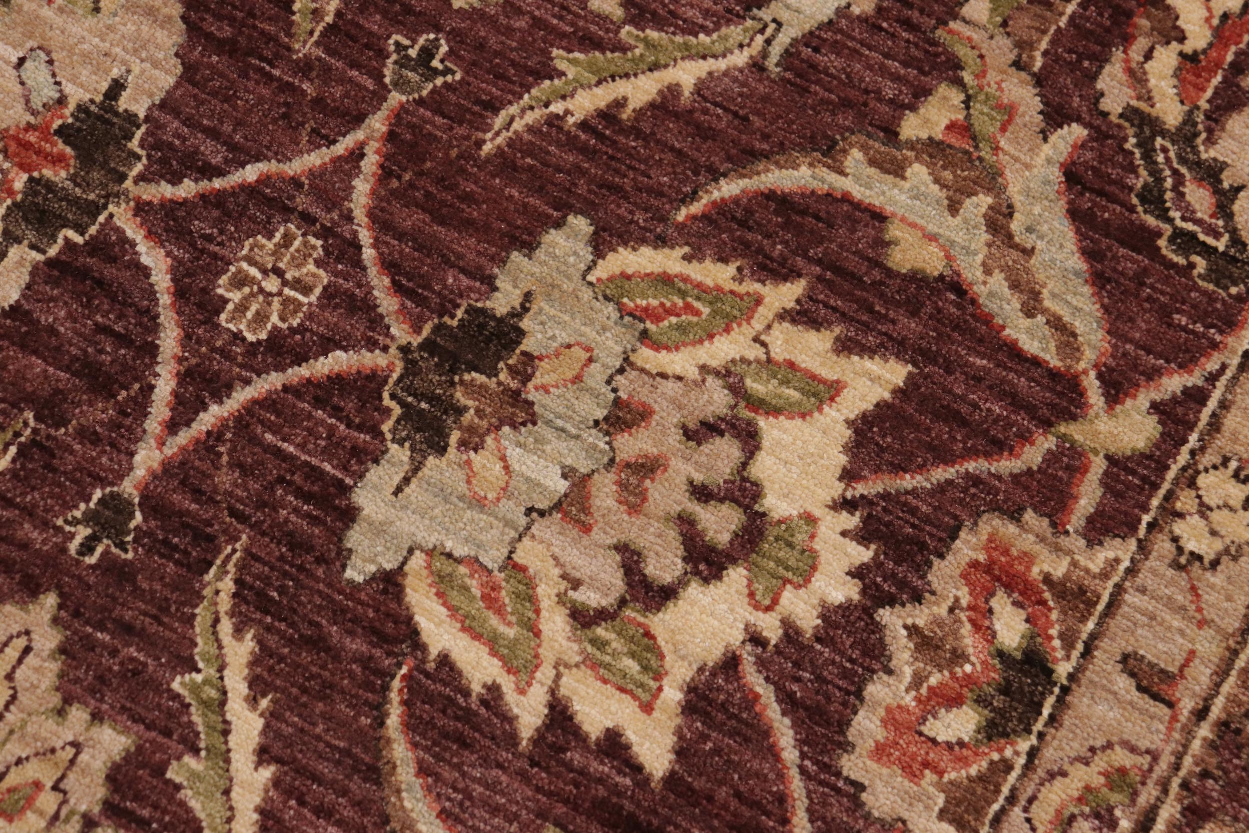 handmade Traditional Kafkaz Brown Beige Hand Knotted RECTANGLE 100% WOOL area rug 9x12