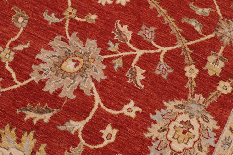 handmade Traditional Kafkaz Orange Gold Hand Knotted RECTANGLE 100% WOOL area rug 9x12