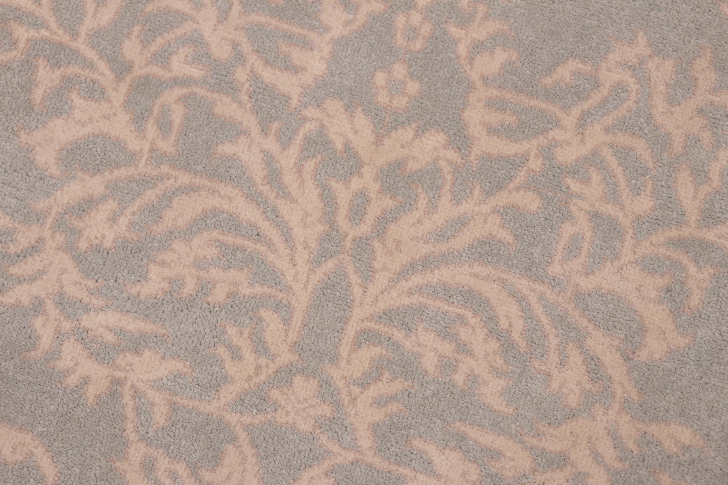 handmade Modern Kotan Green Tan Hand Knotted RECTANGLE 100% WOOL area rug 6' x 9'