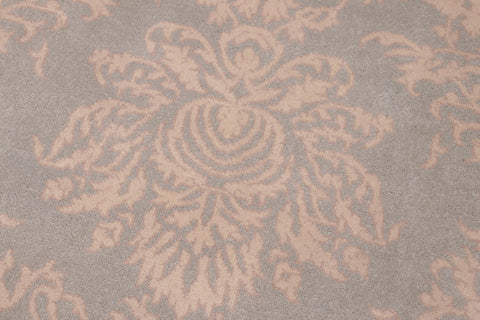 handmade Modern Kotan Green Tan Hand Knotted RECTANGLE 100% WOOL area rug 6' x 9'