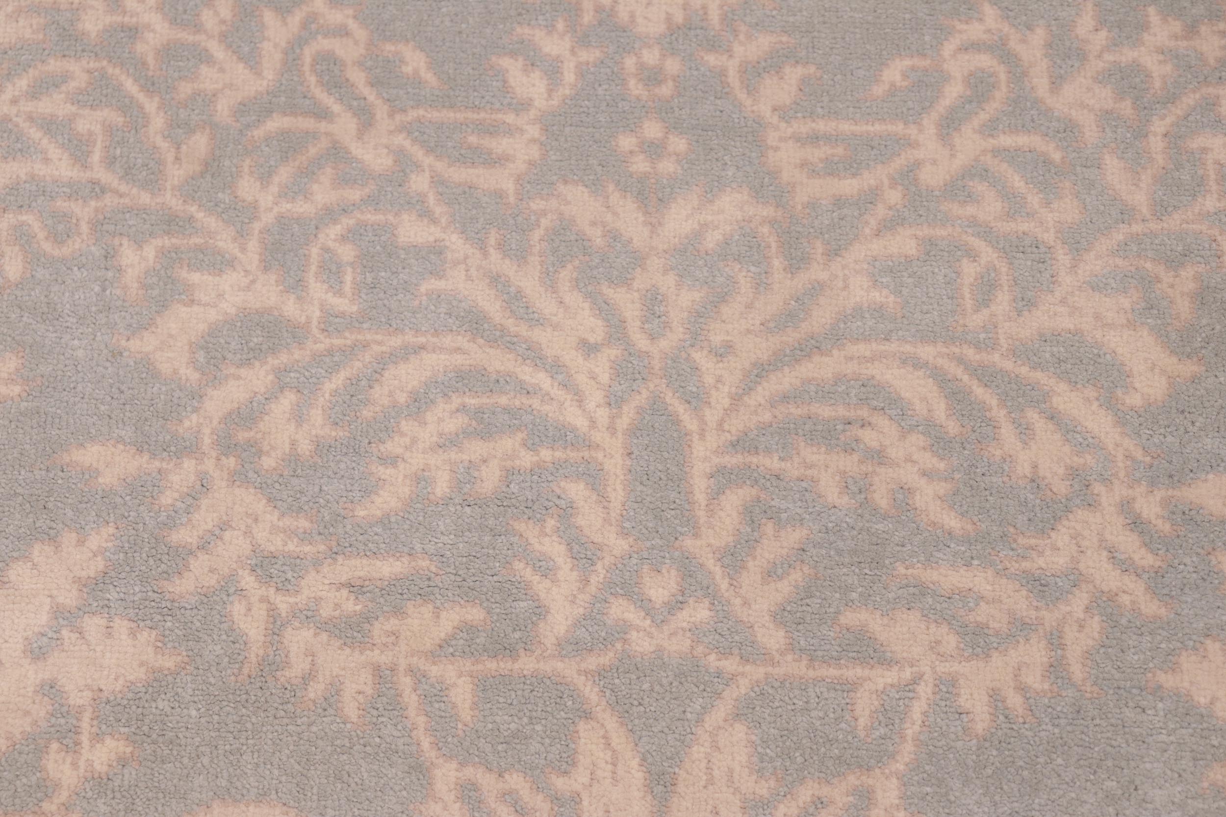 handmade Modern Kotan Green Tan Hand Knotted RECTANGLE 100% WOOL area rug 6' x 9'