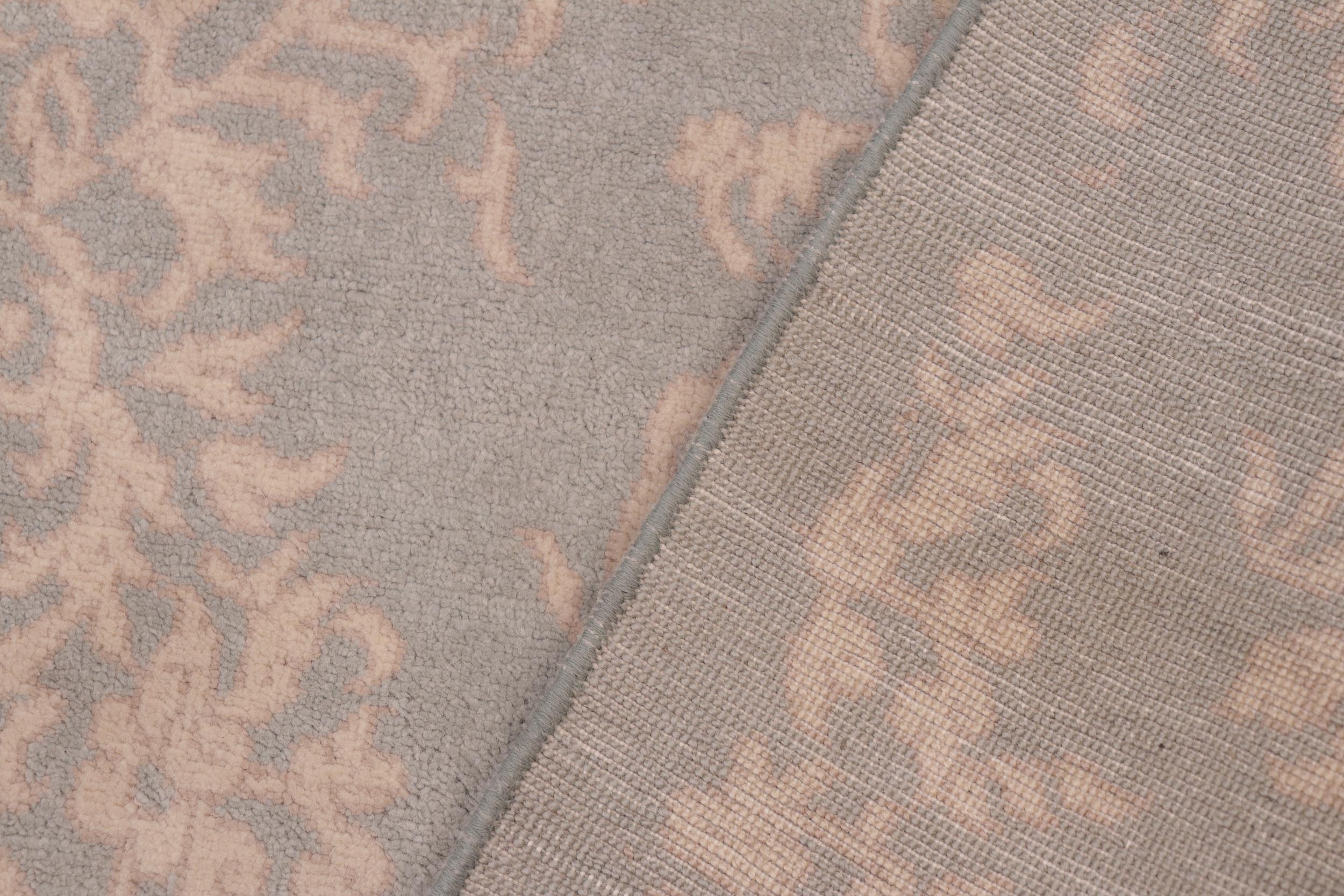 handmade Modern Kotan Green Tan Hand Knotted RECTANGLE 100% WOOL area rug 6' x 9'