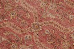 handmade Transitional Kafkaz Pink Green Hand Knotted RECTANGLE 100% WOOL area rug 6X9