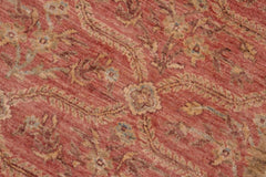 handmade Transitional Kafkaz Pink Green Hand Knotted RECTANGLE 100% WOOL area rug 6X9