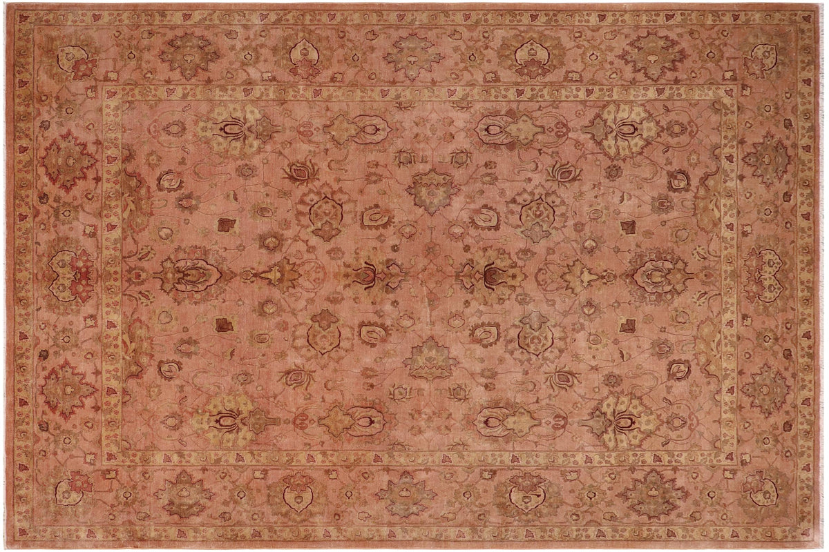 handmade Traditional Kafkaz Dark Tan Dark Tan Hand Knotted RECTANGLE 100% WOOL area rug 10' x 14'