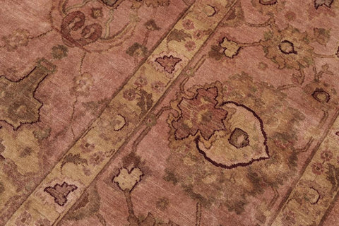 handmade Traditional Kafkaz Dark Tan Dark Tan Hand Knotted RECTANGLE 100% WOOL area rug 10'X14'