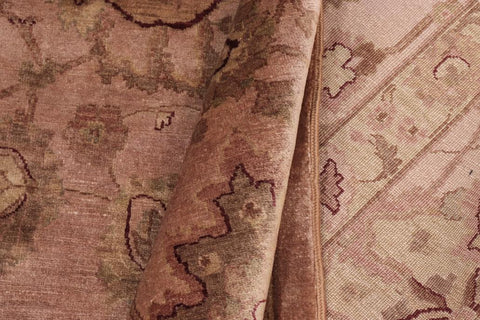 handmade Traditional Kafkaz Dark Tan Dark Tan Hand Knotted RECTANGLE 100% WOOL area rug 10'X14'