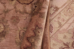 handmade Traditional Kafkaz Dark Tan Dark Tan Hand Knotted RECTANGLE 100% WOOL area rug 10'X14'