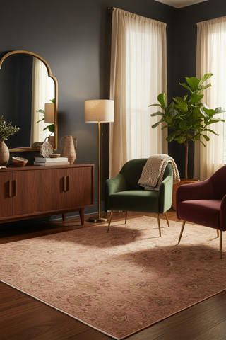 Turkish Knotted Istanbul Sung Dark Tan/Dark Tan Wool Rug - 9'1''X13'6''