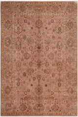 handmade Traditional Kafkaz Dark Tan Dark Tan Hand Knotted RECTANGLE 100% WOOL area rug 10'X14'