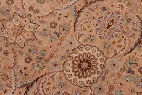 handmade Transitional Qaseem Bond Tan Green Hand Knotted RECTANGLE 100% WOOL area rug 10 x 14