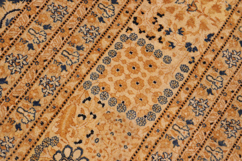 handmade Transitional Tabriz Lt. Blue Ivory Hand Knotted RECTANGLE 100% WOOL area rug 10 x 14