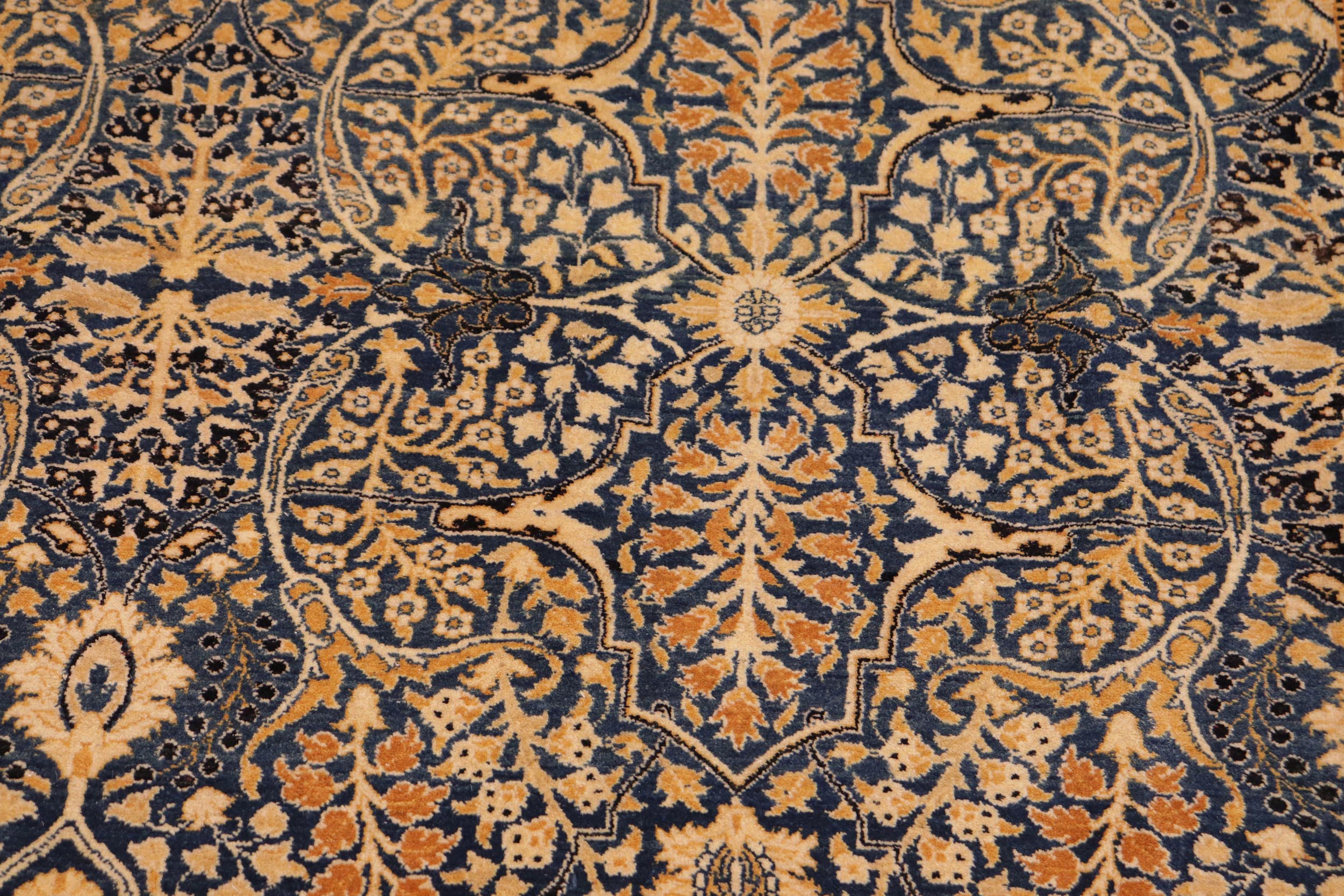 handmade Transitional Tabriz Lt. Blue Ivory Hand Knotted RECTANGLE 100% WOOL area rug 10 x 14