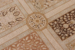 handmade Traditional Design Gold Gold Hand Knotted RECTANGLE 100% WOOL area rug 10'X14'