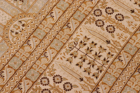 handmade Transitional Design Gold Gold Hand Knotted RECTANGLE 100% WOOL area rug 10' x 14'