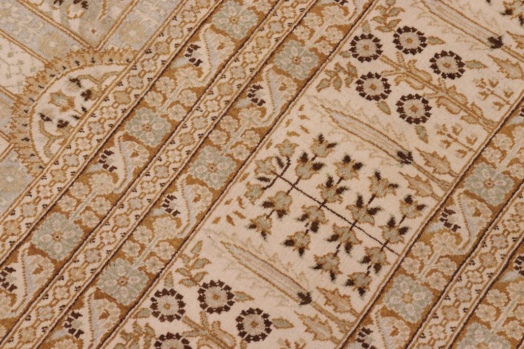 handmade Traditional Design Gold Gold Hand Knotted RECTANGLE 100% WOOL area rug 10'X14'