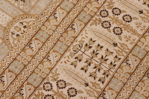 handmade Traditional Design Gold Gold Hand Knotted RECTANGLE 100% WOOL area rug 10'X14'