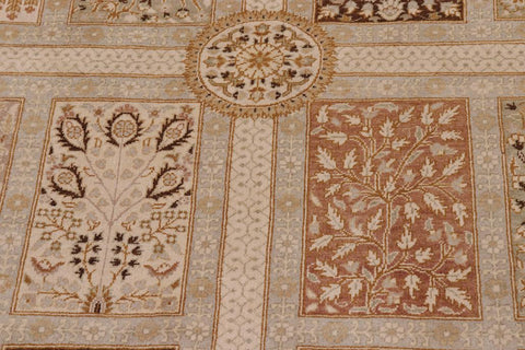 handmade Traditional Design Gold Gold Hand Knotted RECTANGLE 100% WOOL area rug 10'X14'