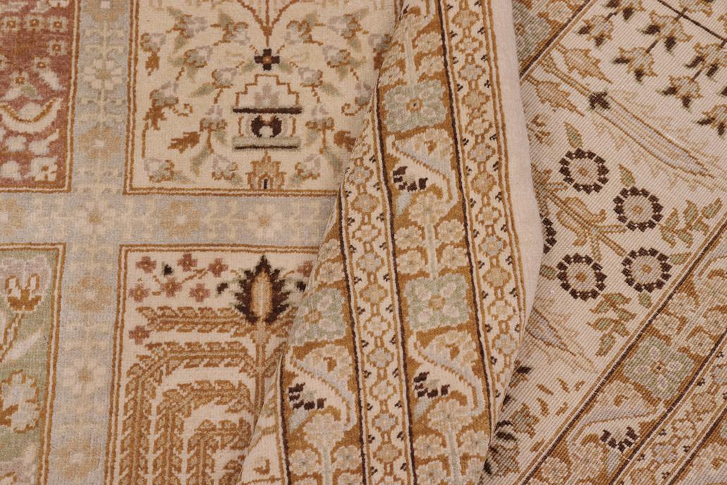 handmade Traditional Design Gold Gold Hand Knotted RECTANGLE 100% WOOL area rug 10'X14'