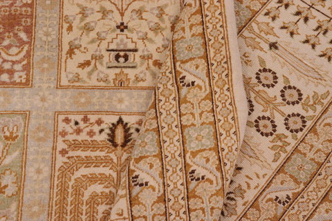 handmade Transitional Design Gold Gold Hand Knotted RECTANGLE 100% WOOL area rug 10' x 14'