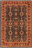 handmade Traditional Kafkaz Blue Rust Hand Knotted RECTANGLE 100% WOOL area rug 9 x 12